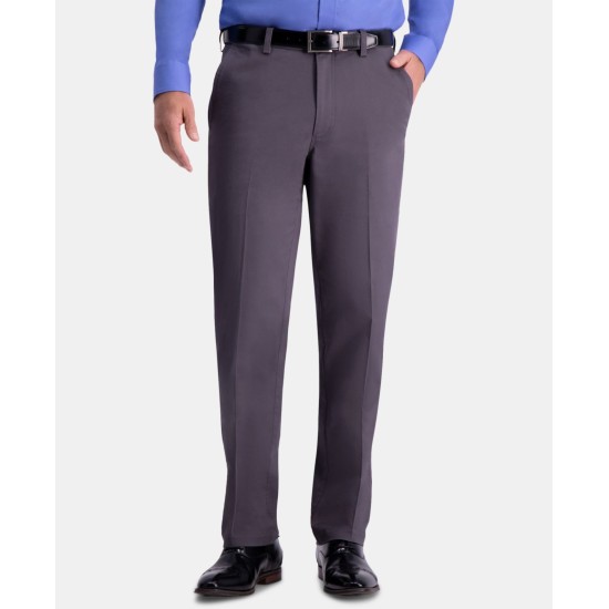  Men’s Premium Comfort Khaki Flat Front Classic Fit Pant Navy 36×29
