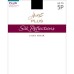  Women’s Silk Reflections Plus Control Top Silky Pantyhose Sheers, Black, 1