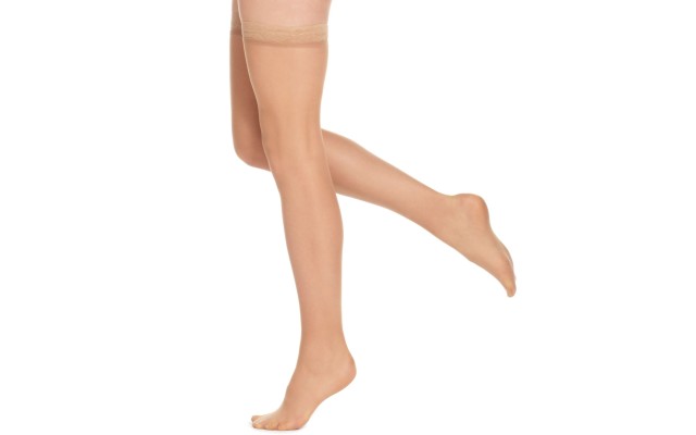  Women’s Silk Reflections Silky Sheer Thigh Highs, Little, E-F