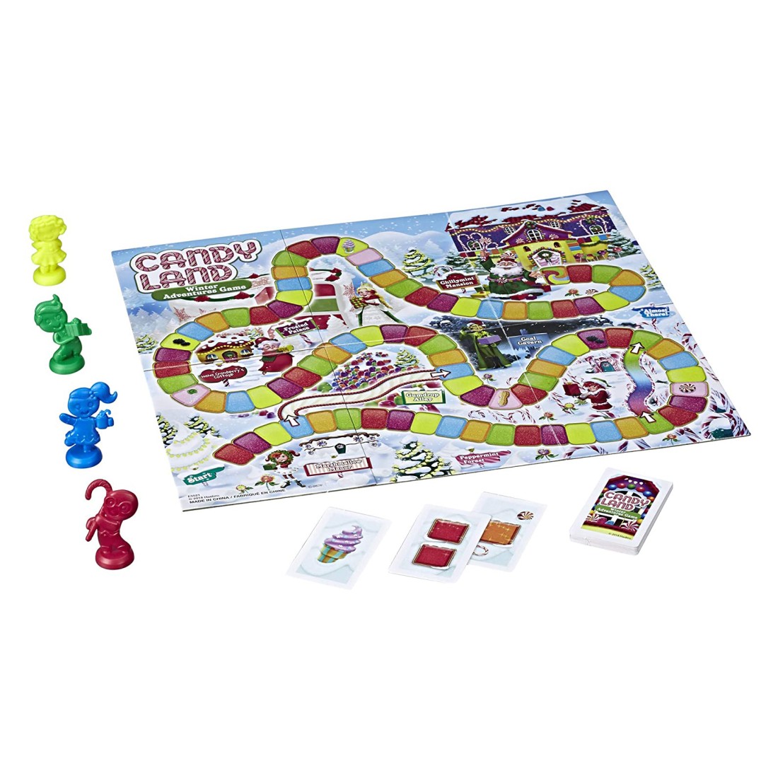 Hasbro Gaming Candy Land Game Winter Adventures Edition Board Game