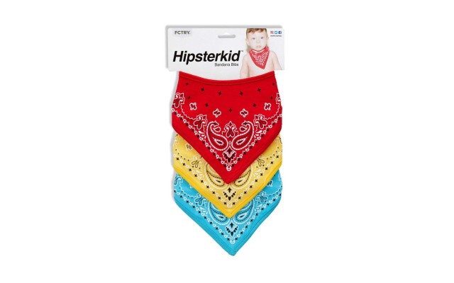 Hipsterkid Baby Bandana Drool Bibs for Boys & Girls