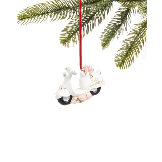  2020 “Just Married” Moped Ornament