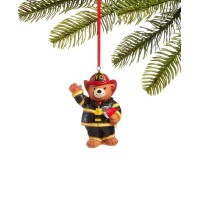 Holiday Lane All About You Firefighter Bear Ornaments