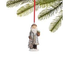 Holiday Lane Birds & Boughs Forest Santa Ornament