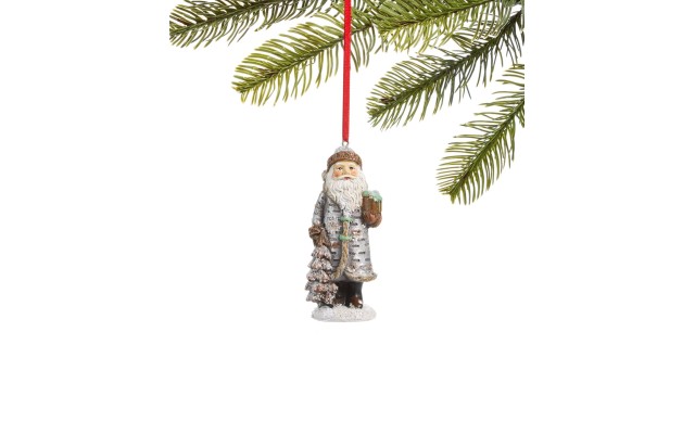  Birds & Boughs Forest Santa Ornament