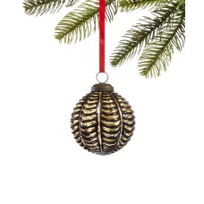 Holiday Lane Black Tie Copper-tone Ornament