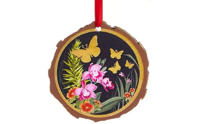  Bugs & Botanical Butterfly Disc Ornament