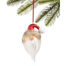Holiday Lane Christmas Cheer Glass Santa Hat