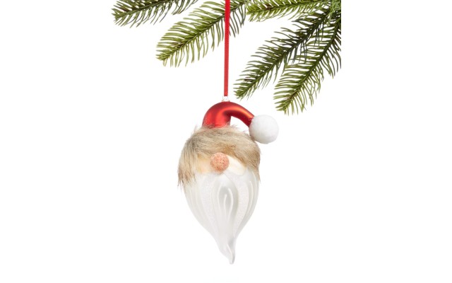  Christmas Cheer Glass Santa Hat