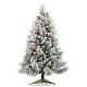  Cozy Christmas Pre-lit Flocked 36″ Tree with Pinecones & Ornaments