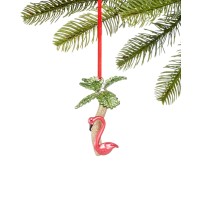 Holiday Lane Florida Flamingo with Palm Ornament