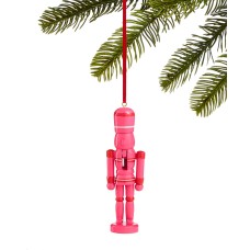 Holiday Lane Merry Brightest Pink Nutcracker Ornaments
