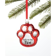 Holiday Lane Pets Paw Ornament
