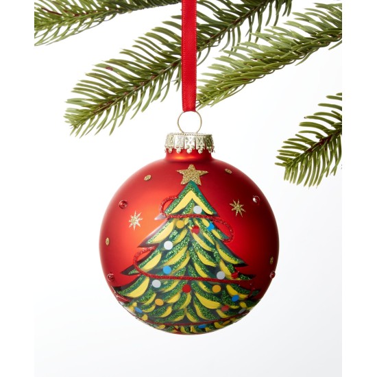  Santa’s Favorites 2020 Glass Ball with Christmas Tree Ornament