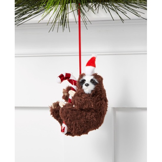  Santa’s Favorites Sloth with Santa Hat Ornament
