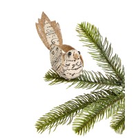 Holiday Lane Typescript Patterned Bird Clip