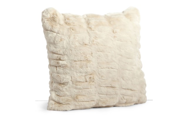  Sculpted Faux Fur Decorative Pillow, 20 x 20