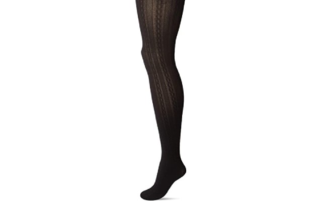 Women’s Cable Tights, Black, M/L