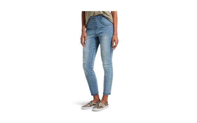  Women’s Distressed Ultra Soft Denim Leggings