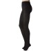  Women’s Flat Knit Sweater Tights, Black, M/L