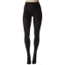  Women’s Flat Knit Sweater Tights, Black, S/M