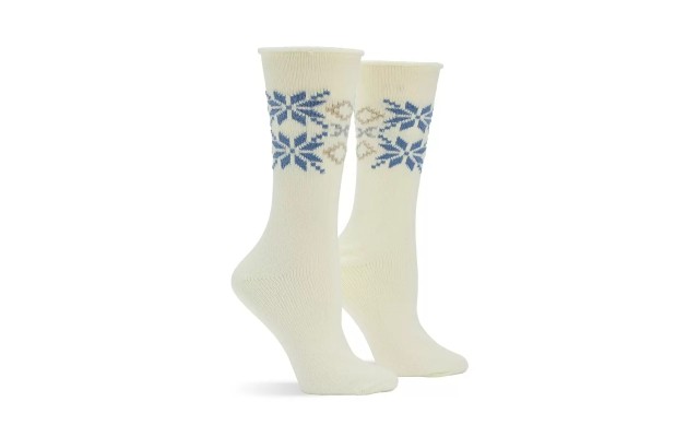  Women’s Snowflake Supersoft Boot Socks