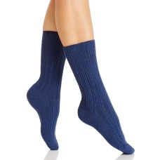 HUE womens Temp Tech Tuck Stitch Ribbed Sock