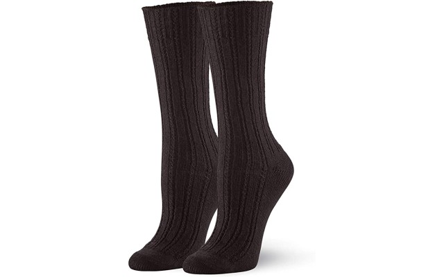  Women’s Temp Tech Tuck Stitch Ribbed Socks