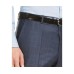  Men’s Modern-Fit Dark Blue/Rust Plaid Suit Pants