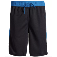 Ideology Big Boys Colorblocked Mesh Drawstring Shorts (Small, Black)