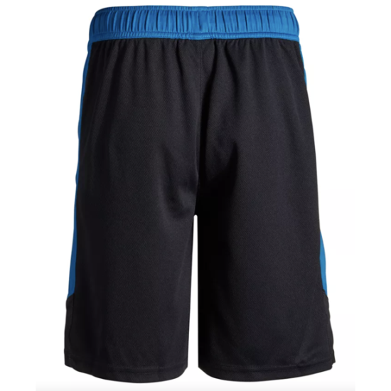  Big Boys Colorblocked Mesh Drawstring Shorts (Small, Black)