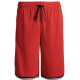  Big Boys Tipped Mesh Drawstring Shorts (Large, Red)