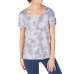  Women’s Tie-Dyed Strappy-Back High-Low Hem Blouse T-Shirt Tops