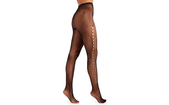  Cut Out Fishnet Tights Black
