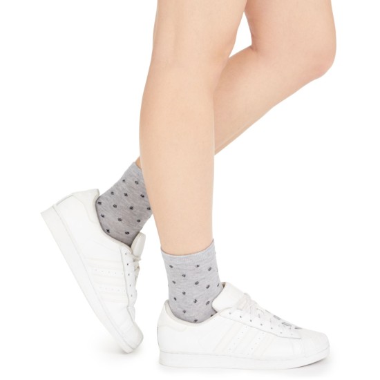 Inc Women’s 2-Pk. Plaid Bow & Dot-Print Anklet Socks