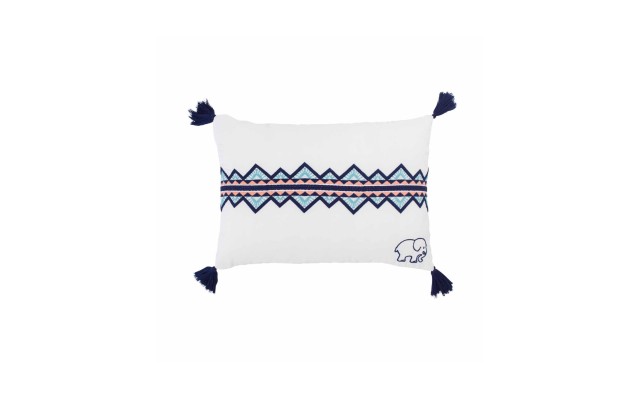  Embroidered Triangle Throw Pillow