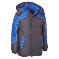 Ixtreme Little Boys Hooded Colorblocke Charcoal 5\6