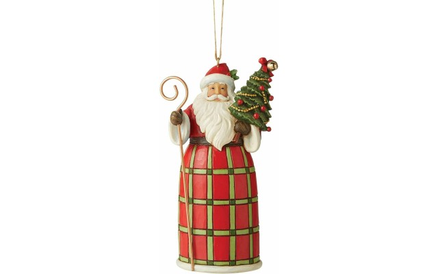  Santa with Tree Ornament