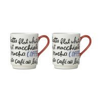 Kate Spade 2-pc. Piping Hot Coffee Mug Set White
