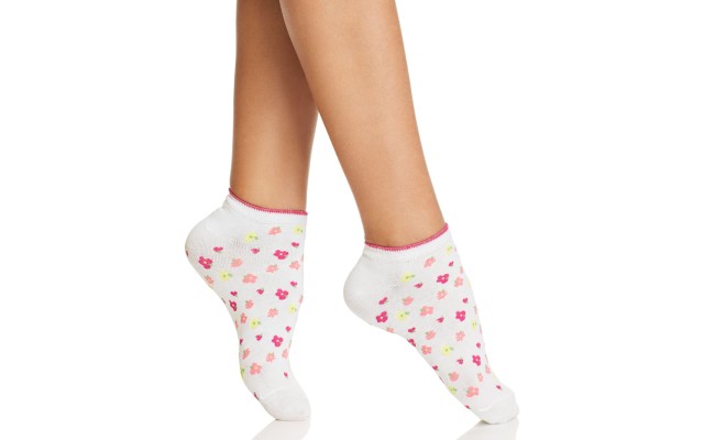  new york Floral-Print No-Show Socks