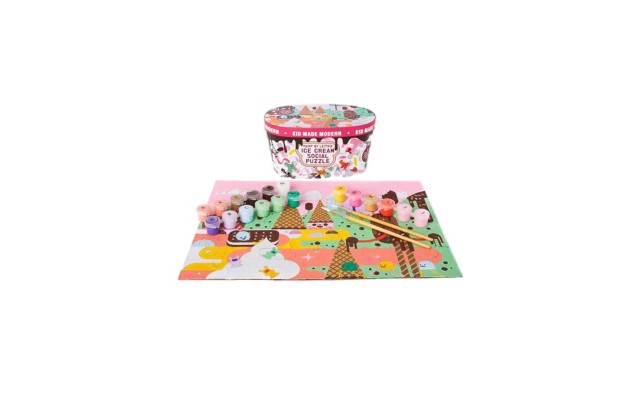  Paint by letter “ice Cream Social” Puzzle And Paint Craft