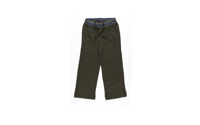  Boys Casual Pants – Soft Cotton, Pull-On/Drawstring Closure, Olive, 2