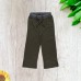  Boys Casual Pants – Soft Cotton, Pull-On/Drawstring Closure, Olive, 2