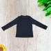  Girls Frilled Neck And Cuffs Peruvian Cotton T-Shirt – Long Sleeve, Crewneck, Winters Night, 8