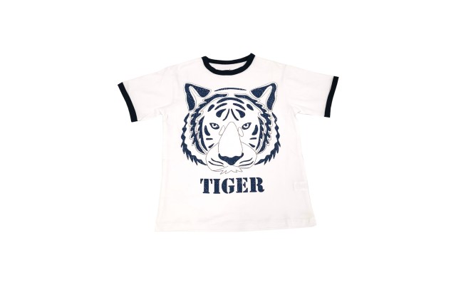 Toddler Baby Boys Tiger, Compass Graphic Printed Peruvian Cotton Short Sleeve T-Shirt for 2, 3, 4, 5, 6, 8 Years, Tiger, 2