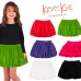  Toddler Baby Girls Embroidery Bubble Skirt – Peruvian Pima Cotton, Balloon Skirt, Elastic Waist, Pull-On, Solid Colors, Acid Green, 3