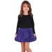  Toddler Baby Girls Embroidery Bubble Skirt – Peruvian Pima Cotton, Balloon Skirt, Elastic Waist, Pull-On, Solid Colors, Plum, 3