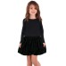 Toddler Baby Girls Embroidery Bubble Skirt – Peruvian Pima Cotton, Balloon Skirt, Elastic Waist, Pull-On, Solid Colors, Black, 2