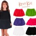  Toddler Baby Girls Embroidery Bubble Skirt – Peruvian Pima Cotton, Balloon Skirt, Elastic Waist, Pull-On, Solid Colors, Midnight, 8