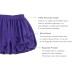  Toddler Baby Girls Embroidery Bubble Skirt – Peruvian Pima Cotton, Balloon Skirt, Elastic Waist, Pull-On, Solid Colors, Plum, 3